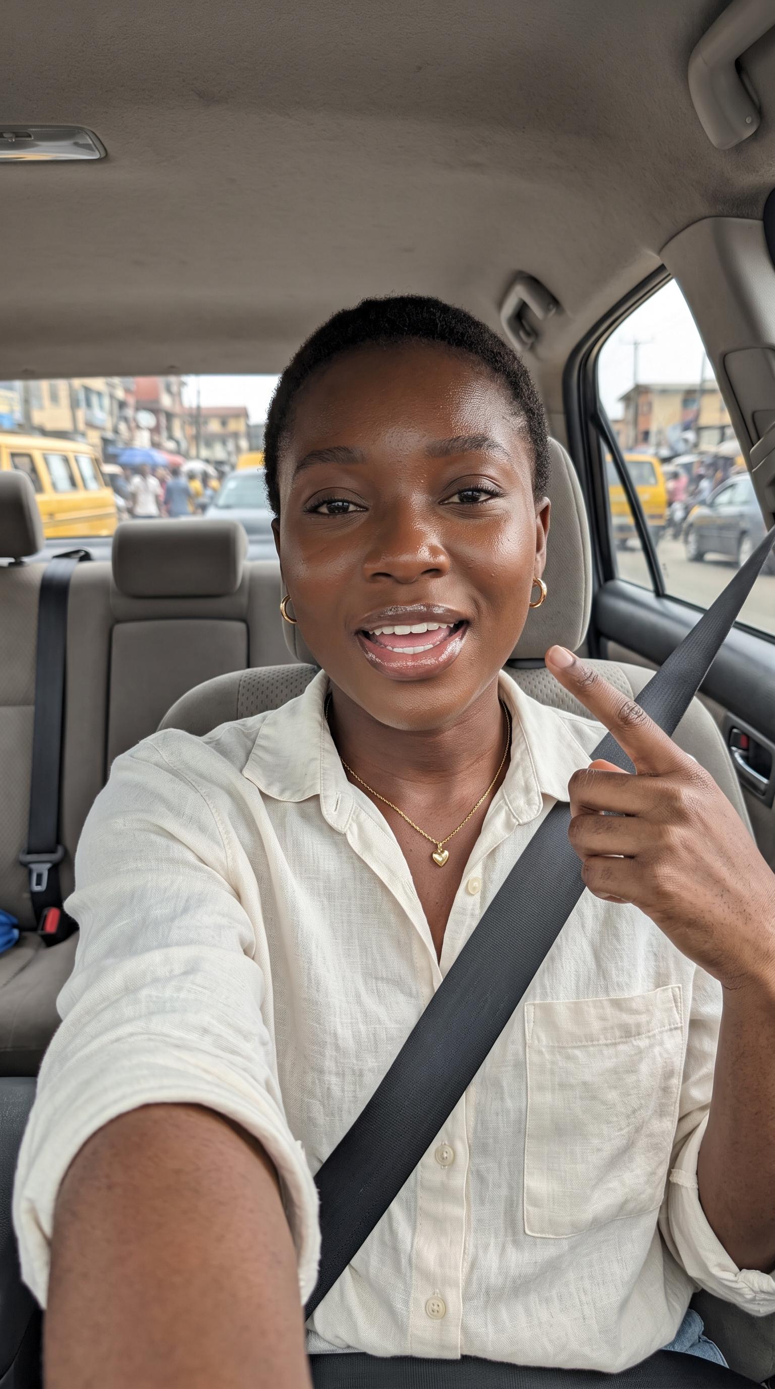 Meridon customer selfie sharing their results