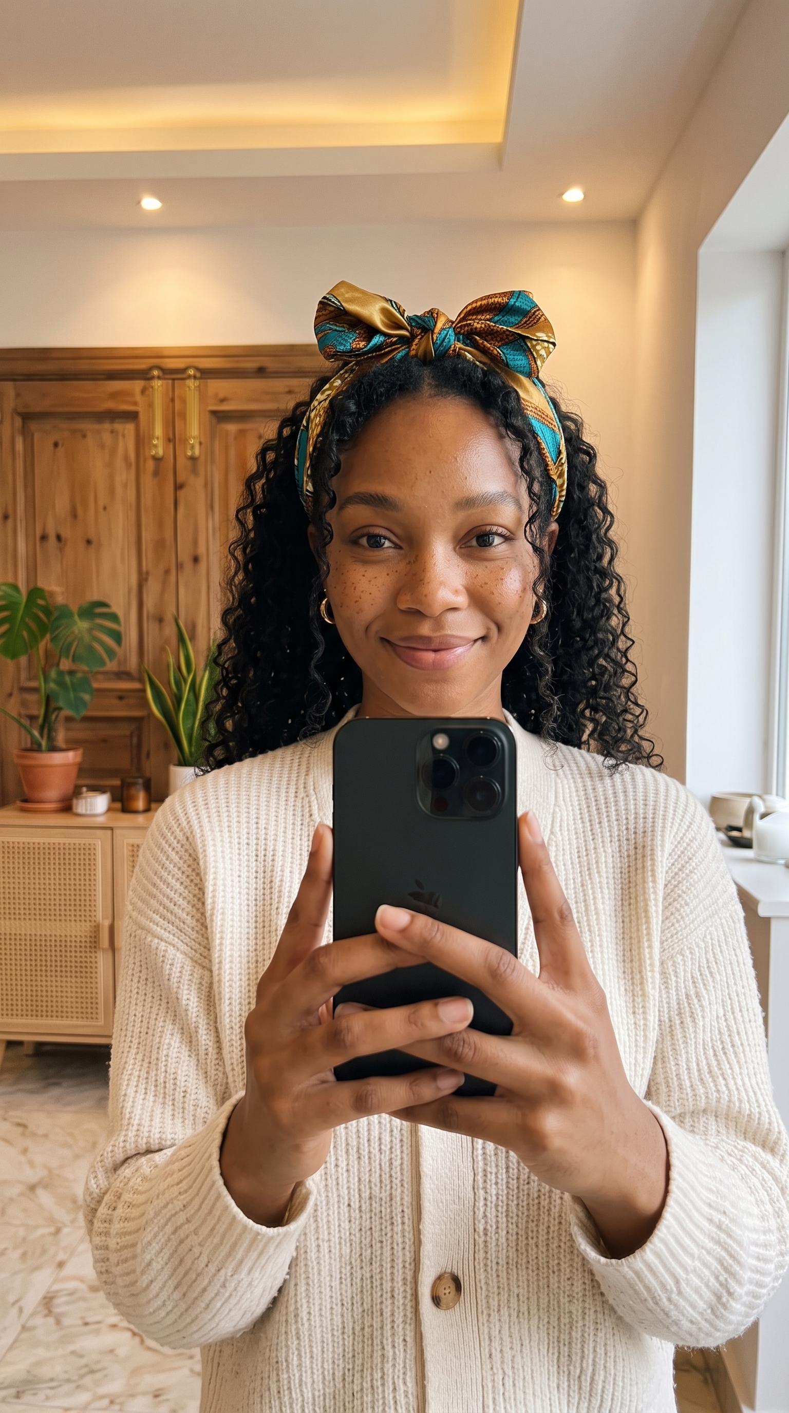 Meridon customer front-facing selfie